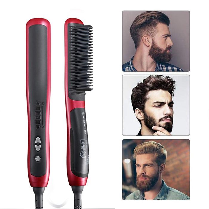 Beard Straightener Multifunctional Hair Beard Straightening Comb Quick Styler for Man escova de cabel Men Accessories