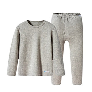 Kids Pajamas Sets Boys Girls Cotton O-Neck Solid Soft Sleepwear Warm Suits Baby Pyjamas Nightwear Homewear Children Pajamas