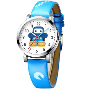 KDM Luxury Girl Watch kid Watches Waterproof Genuine Leather Cartoon Children boy Watches Cute Student Clock Birthday Gift