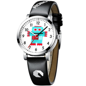 KDM Luxury Girl Watch kid Watches Waterproof Genuine Leather Cartoon Children boy Watches Cute Student Clock Birthday Gift
