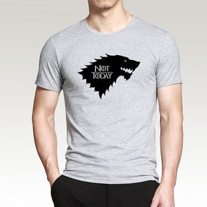 Game Of Thrones Arya Stark Not Today T-Shirts Men 2019 Summer Casual Cotton Short Sleeve O-neck T Shirt Adult Hip Hop Tops Tees
