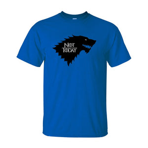 Game Of Thrones Arya Stark Not Today T-Shirts Men 2019 Summer Casual Cotton Short Sleeve O-neck T Shirt Adult Hip Hop Tops Tees