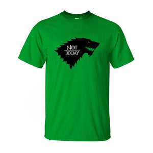 Game Of Thrones Arya Stark Not Today T-Shirts Men 2019 Summer Casual Cotton Short Sleeve O-neck T Shirt Adult Hip Hop Tops Tees