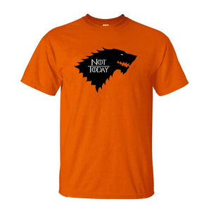 Game Of Thrones Arya Stark Not Today T-Shirts Men 2019 Summer Casual Cotton Short Sleeve O-neck T Shirt Adult Hip Hop Tops Tees