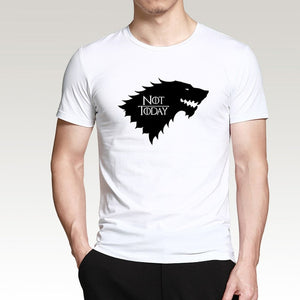 Game Of Thrones Arya Stark Not Today T-Shirts Men 2019 Summer Casual Cotton Short Sleeve O-neck T Shirt Adult Hip Hop Tops Tees