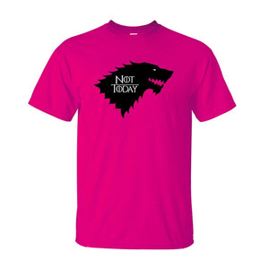Game Of Thrones Arya Stark Not Today T-Shirts Men 2019 Summer Casual Cotton Short Sleeve O-neck T Shirt Adult Hip Hop Tops Tees