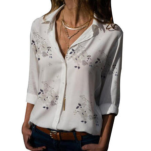 Blouse Women Female Casual Short Sleeve Floral Print Neck Loose Shirt Blusas Tee Blouses Lady 2019 Summer Tops Plus Size 5XL H30