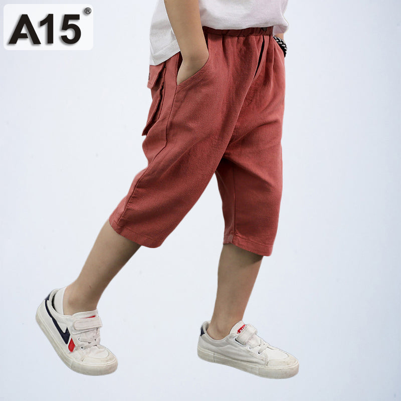 Boys Pants Cotton Kid Clothes 2019 Toddler Pants Boys Trousers Short Bottoms Outdoor Denim Jeans Summer Capri Age 6 8 10 12 Year