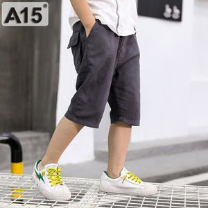 Boys Pants Cotton Kid Clothes 2019 Toddler Pants Boys Trousers Short Bottoms Outdoor Denim Jeans Summer Capri Age 6 8 10 12 Year
